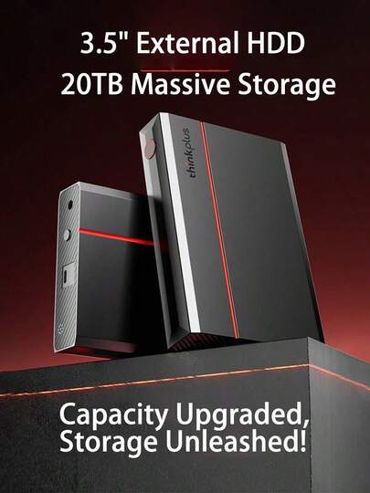 Lenovo UD800 Large-Capacity External Storage Supports Long-Term Stable Transmission, Shockproof And Silent, Enterprise-Grade Quality, Multiple Specifications Available, NAS/Surveillance Compatible