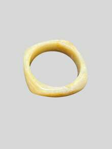 3 件不对称亚克力半透明手链，时尚百搭（手工制作，表面略有瑕疵） - 彩色 - 查看 11