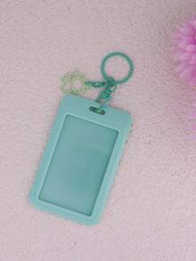 1pc ID Badge Holder Cute Keychain With Cat Charm Best Gift For Women Doctor Nurse Teacher Money Wallet Mini Wallet Purse Wallet Wallet Keychain Card Wallet