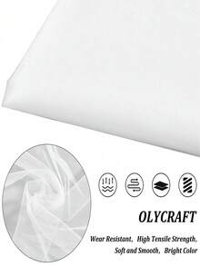 1pc White DIY Tulle Fabric, Suitable For Wedding Veil, Mosquito Net, Sewing, Photography Backdrop, Wedding Decoration, Party, Birthday, Home Decor, Outdoor