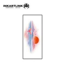 INKARTLINK INKARTINK Fake Tattoo Aufkleber, temporär wasserfest für Arme und Hände, Körperkunst Malerei Landschaft