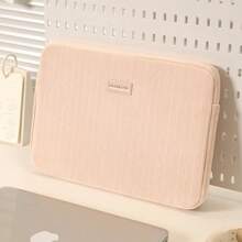 Nova bolsa de pelúcia para laptop, leve e portátil, grande capacidade de armazenamento, adequada para viagens de negócios, unissex