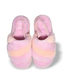 Dép xỏ ngón UGG Disco Stripe dành cho nữ, thoáng khí, nhẹ, ấm áp, trang trí đa năng, dễ giặt, dùng ngoài trời hàng ngày, màu tím 1120875-PPDC - Màu tím - Xem 6