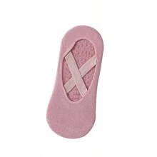 1 Pair Women's Yoga Socks, Mid-Calf, Autumn/Winter, Non-Slip Fitness Dance Pilates Professional Cotton Floor Socks - Multicolor - View 8