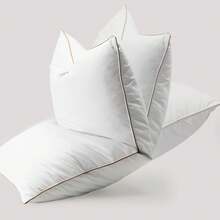 Standard Pillows For Sleeping - Bed Pillows Set Of 4 - Luxury Hotel Quality Down Alternative Pillows For Back And Side Sleeper, Soft And Supportive Gusseted Pillow, 20x26 - 黑與白 - 查看 7