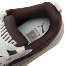 Puma 男女通用低帮休闲运动鞋，Park Lifestyle OG PRM撞色复古设计，适合日常、通勤、校园穿着，405264-02 - 巧克力色-暖白 - 查看 6