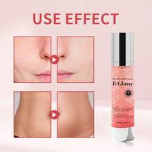 Suero corporal alisador B-Glossy - Manteca de karité, ácido hialurónico anti-arrugas, tratamiento corporal hidratante y iluminador para rostro, cuello y manos - Reduce visiblemente las líneas finas y restaura un brillo juvenil - 3.38 Fl.Oz/100ml