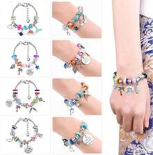 VASA NAMA PCS Kit para Hacer Pulseras Niña, Pulseras niña manualidades, Kit de fabricación de pulseras de abalorios, Regalo de niña Kit Artesanía Pulsera para Niñas Regalo para Año Nuevo, Cumpleaños, Navidad, a Niñas 5-13 Años - 1 - Ver 5