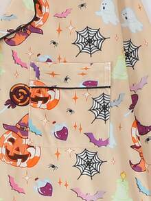 2 Pieces Sets Women's Pajama Set, 2-Piece Set, Lapel Button Long Sleeve, Loose Elastic Long Pants, Suitable For All Seasons, Home Wear, Outdoor Wear, Comfortable And Loose, New Full Body Allover Print Pattern - Multicolor - View 5