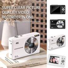自动对焦 6400万像素 4K 人脸检测 2.4英寸 18倍变焦 可充电电池 袖珍影院数码紧凑型摄像机 - 彩色 - 查看 1