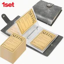 1set Seed Storage Organizer With 50 Envelopes Garden Seeds Storage Box Durable Sealing Seeds Envelope For Vegetable Seeds Storage
