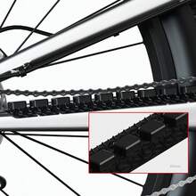 1 pieza Protector de cadena de bicicleta de silicona ENLEE, duradero y antiarañazos, con autoadhesivo, ligero y fácil de instalar, para proteger el cuadro de bicicletas de montaña y de carretera, accesorio de ciclismo al aire libre
