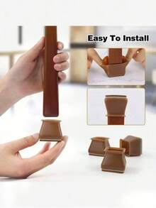 16 قطعة من واقيات أرجل الكراسي من السيليكون لحماية أرضيات الخشب الصلب، وسادات من الشعر الصناعي لحماية أرجل الأثاث، أغطية للكراسي وأدوات انزلاق للأثاث لأرضيات الخشب الصلب لمنع الخدش والضوضاء