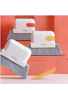 فرشاة تنظيف نوافذ متعددة الوظائف، قابلة للفصل لتنظيف أركان وشقوق الأبواب الزجاجية والنوافذ المنزلية (تشمل 1 رأس فرشاة، 1 مقبض فرشاة، 2 رؤوس فرشاة)