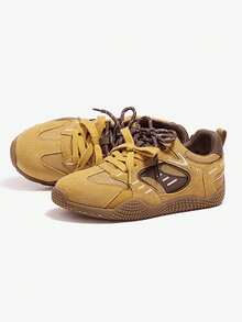 CAMEL CROWN Zapatos casuales de mujer tipo plataforma, zapatos retro de entrenamiento para otoño e invierno, zapatos de plataforma de moda, zapatos deportivos casuales de estilo cien