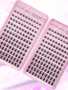 240pcs/24 Rows Cartoon Eyelashes Set, Includes Various Styles Such As Cartoon Eyelash Clusters, Anime Eyelash Clusters, Eyelash Extension Clusters, Natural Style Eyelashes, Fairy Style Eyelashes, Single Strand Cartoon Eyelashes Suitable For Beginners - Multicolor - View 10