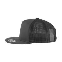 Plain Trucker Cap (Charcoal) - Coffee Brown - View 3
