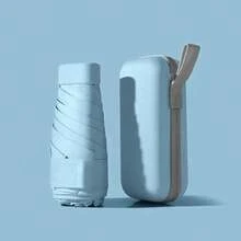 1 pièce Parapluie capsule 5 plis, parapluie de poche pliable portable et multicolore à la mode, parapluie compact pour protection UV, convient pour un usage casual, léger et portable pour hommes et femmes