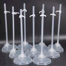 10 件透明玩具娃娃展示架 - 适用于家庭、客厅、办公室和节日装饰的塑料装饰配件 - 非常适合圣诞节、情人节和新年庆祝活动