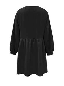 Ladies Dress Solid Color Casual Knot Ruffled Beach Daily Spring, Summer And Autumn, Elegant Clothing ,Fall Clothes For Women