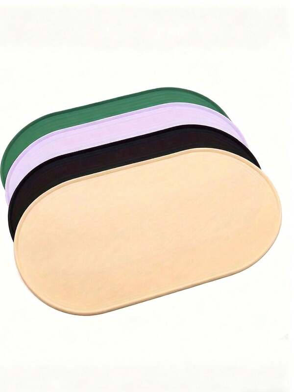 1pc Pet Cat Dog Silicone Feeding Mat, Anti-Slip, Anti-Spill, Easy To Clean, Household Pet Bowl Mat Accessories