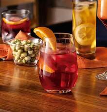 Juego de 12 vasos de vidrio transparente de Dubái, elegante para restaurante, fiesta, té helado, cerveza, jugo, cóctel, limonada (350ml 12) - 350 ml 12 - Ver 3