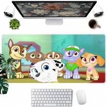 1pc  Cartoon Characters Large Mouse Pad - Anti- Rubber Desk Mat With Vibrant Printed Surface, Perfect For Gaming & Office Use, Ideal Gift For  Fans, Kids & Family, Office & Gaming Desk Mat | Playful Cartoon Design | Durable Desk Mat, Mouse Pads For Desk,  Mouse Pad, Large Desk Mat