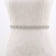 1 件优雅手工水晶腰带，新娘礼服腰带，皇家风格，欧美时尚 - 彩色 - 查看 9