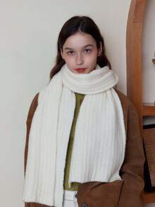 1 szt. damski szalik w jednolitym kolorze w kratkę, ciepły i wiatroszczelny z wełną, miękki i przyjazny dla skóry, odpowiedni do codziennych dojazdów do pracy i podróży, jesień/zima