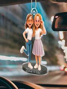 定制照片3D效果人物艺术婚礼情侣 - 圣诞节个性化定制亚克力摆件，办公室装饰，优雅生活 - As Shown - 查看 7