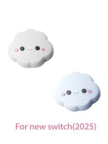 2pcs Cute Cartoon Flower, Cat Paw, Skull Halloween Game Controller Caps, Compatible With New Switch 2025 Silicone Caps For Joycon Gamepad, Button Covers, Gaming Accessories, Best Gift For Switch Players - Multicolor - View 6