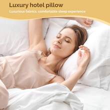 Standard Pillows For Sleeping - Bed Pillows Set Of 4 - Luxury Hotel Quality Down Alternative Pillows For Back And Side Sleeper, Soft And Supportive Gusseted Pillow, 20x26 - 黑與白 - 查看 5