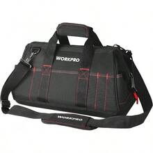 - Bolsa de almacenamiento de herramientas de boca ancha de 40,6 con base de goma a prueba de agua, W081022A, 16 pulgadas, color negro - Bolsa de almacenamiento - Ver 2