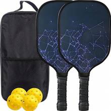Gincai Juego de 2 Paletas de Pickleball, Pickleball Set con Raquetas de 2 Raquetas con 4 Bolas y 1 Bolsa, para Hombres y Principiantes para Interiores y Exteriores - 101 - Ver 13