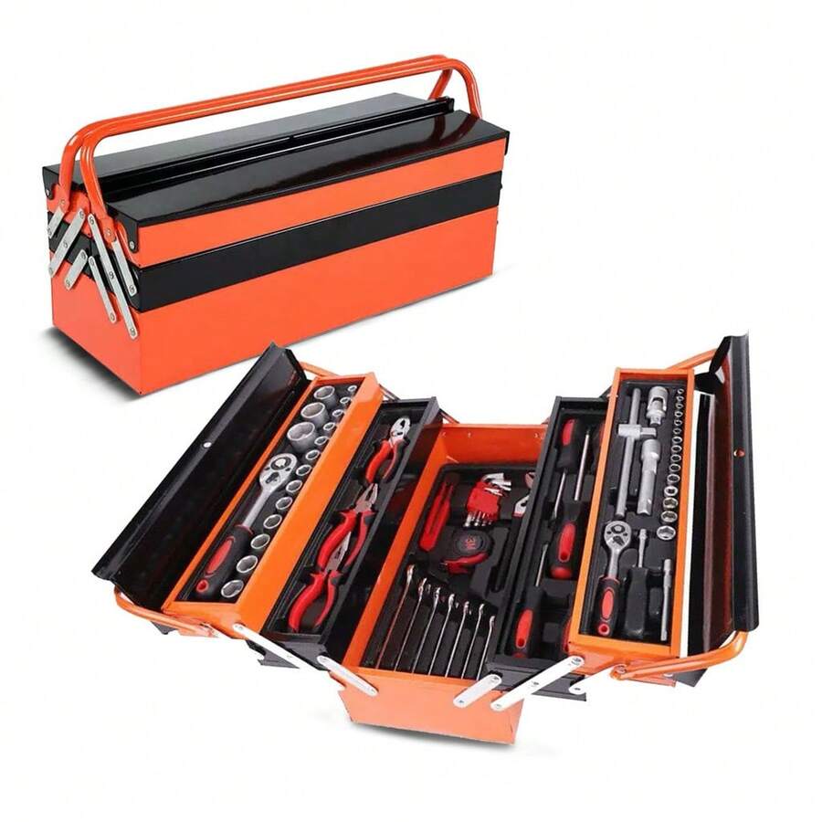 Accordion Tool Box Chrome Vanadium 168 Pieces - Multifunctional. - Multicolor - View 1