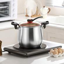 Stainless Steel Rapid Cooking Pot, Stainless Steel Household Sealed Steamer Pot, Non-Stick Soup Pot, Multi-Function Large Capacity Stew Pot, Braised Cooking Rapid Cooking Pot, Compatible With Induction Cooktop And Gas Stove - Multicolor - View 3