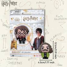Warner Bros 1 pieza Caja ciega de peluche oficial y autorizada de personajes de , paquete sorpresa aleatorio de figuras 3D de , Hermione, Ron, Malfoy, Voldemort, Hagrid, coleccionable, adecuado como decoración de escritorio, sala de estar, mesa de café, accesorio de anime, regalo pensativo para amigos, Día de San Valentín, Año Nuevo - Multicolor - Ver 3