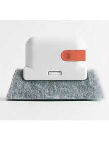 فرشاة تنظيف نوافذ متعددة الوظائف، قابلة للفصل لتنظيف أركان وشقوق الأبواب الزجاجية والنوافذ المنزلية (تشمل 1 رأس فرشاة، 1 مقبض فرشاة، 2 رؤوس فرشاة)