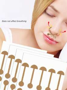 100 pezzi/set di clip per le ali del naso morbide, elastiche e autoadesive. Strisce per la correzione e la bellezza del naso per restringere le narici larghe. Strisce correttive morbide, elastiche e autoadesive per le ali del naso per restringere le narici larghe. - Multicolore - Visualizzare 2