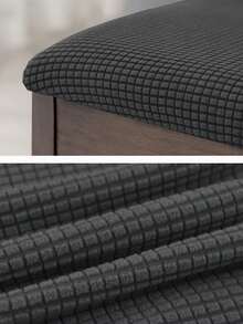 1 pieza Funda de asiento de silla de jacquard gruesa, funda de silla elástica desmontable y antideslizante para sala de estar, restaurante, cocina