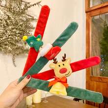 1/4Pcs Christmas Slap Bracelets Party Favors Toys For Kids Xmas Party Favors Christmas Stocking Stuffers Gifts Birthday Gifts