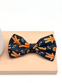 1 chiếc nơ đeo cổ hình người đàn ông bánh gừng, ông già Noel, cây thông Noel, quả bóng Giáng sinh, bông tuyết Giáng sinh dành cho nam - Nhiều màu - Xem 15