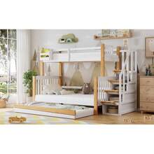 Kids Bedding Accessories - White+Natural + Solid Wood+MDF - View 7