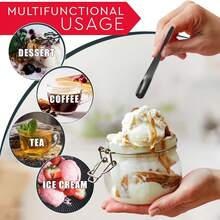 4/8/16 lingurițe mini pentru desert din oțel inoxidabil premium: lingurițe de cafea espresso/lingurițe de înghețată/tacâmuri mici pentru cafea/desert/condimente - potrivite pentru bucătărie/cafenea, petrecere de nuntă, cadou de Ziua Recunoștinței, suvenir de absolvire (culori asortate)