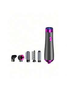 Multifunctional Negative Ion One-Step Electric Hair Dryer Curling Straightener Tool 5 In 1 Hot Air Brush(Uk) Hot Comb