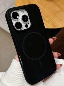 Custodia per telefono in silicone morbido e magnetica di lusso compatibile con 16 15 14 13 12 11 Pro Max Plus, per ricarica senza fili magnetica, antiurto