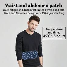 20 parches desechables para calentar la cintura, adecuados para trabajadores de oficina, alivio del dolor de espalda para hombres