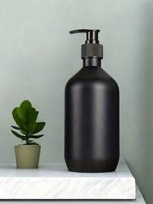 1/2 pièces, Distributeur de savon noir, Bouteille de lotion de comptoir avec pompe, Distributeur de savon liquide pour salle de bain, Récipient à savon pour les mains, Distributeur de pompe de comptoir de salle de bain, Bouteille vide rechargeable pour shampoing, gel douche, revitalisant, Accessoires de salle de bain