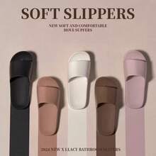 EVA Non-Slip Bathroom Slippers, Luxurious High-End Fashion Slippers, Suitable For Home, Hotel, Outdoor Camping