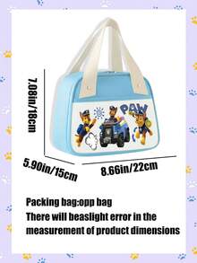 Paw Patrol Paw Patrol Themed Trapezoidal Insulated Bag, Thickened Aluminum Foil Lunch Box, Hand-Held Ice Pack, Office Worker Lunch Box, Pre-Opening Meal Pack, Thanksgiving, Christmas, Birthday Party Decoration Items, Small Gifts For Relatives And Friends At Parties And Gatherings Home Decor Christmas Decorations Room Decor